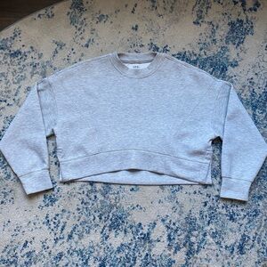 Gray YPB Cropped Sweatshirt